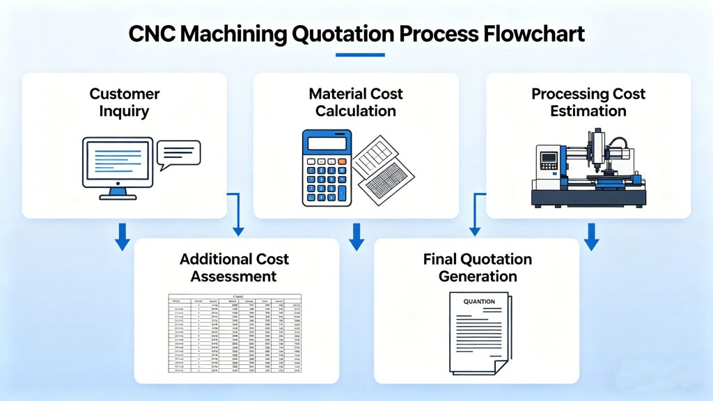CNC machining quotation process flow chart