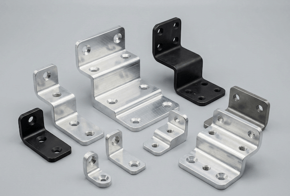 Custom CNC Machined 6061 Aluminum Bracket with Anodizing