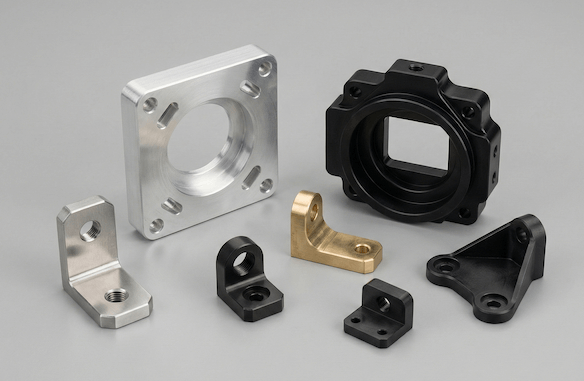 Custom CNC Machining of Aluminum Brackets