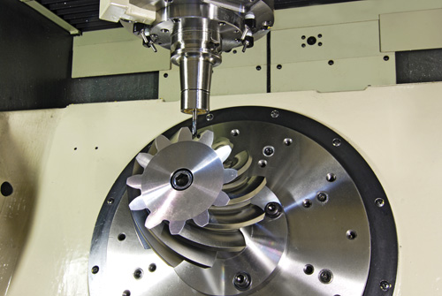 Mecanizado CNC de engranajes cónicos
